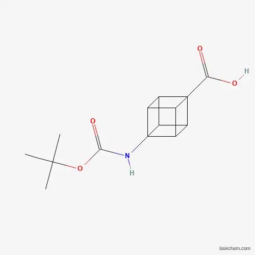 Molecular Structure of 1000931-72-5 (4-tert-Butoxycarbonylamino-cubane-1-carboxylic acid)