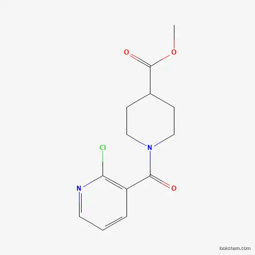 Molecular Structure of 1016867-08-5 (Methyl 1-(2-chloronicotinoyl)piperidine-4-carboxylate)