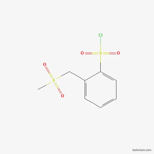 2-((methylsulfonyl)methyl)benzenesulfonyl chloride