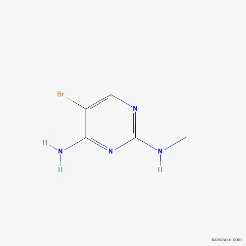 Molecular Structure of 1074-49-3 (5-Bromo-N2-methyl-2,4-pyrimidinediamine)