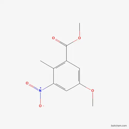 2-Methyl-5-methoxy-3-nitrobenzoic acid methyl ester