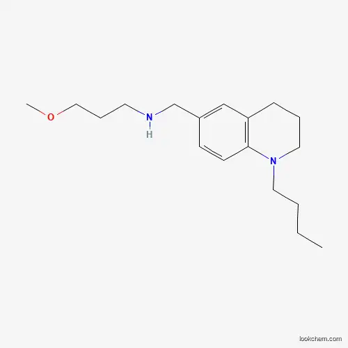 Molecular Structure of 1119451-46-5 (N-[(1-butyl-1,2,3,4-tetrahydroquinolin-6-yl)methyl]-3-methoxypropan-1-amine)