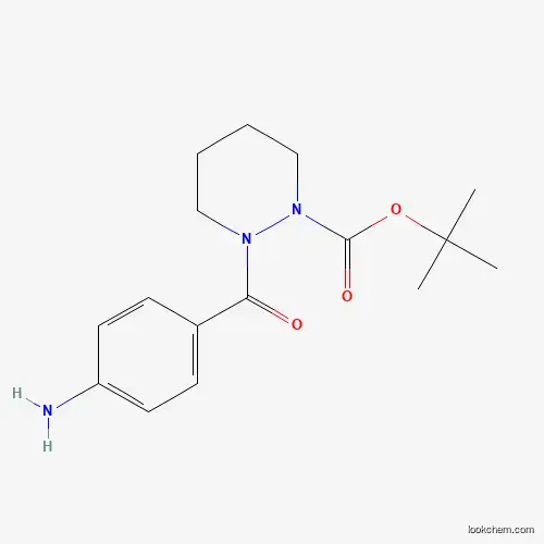 Molecular Structure of 1135283-60-1 (tert-butyl 2-(4-aminobenzoyl)tetrahydro-1(2H)-pyridazinecarboxylate)