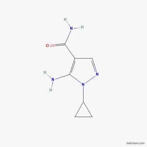 Molecular Structure of 1184916-42-4 (5-amino-1-cyclopropyl-1H-pyrazole-4-carboxamide)