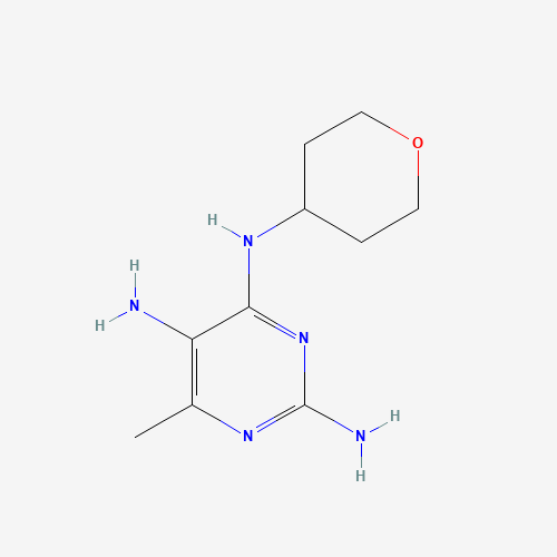 6-methyl-N4-(tetrahydro-2H-pyran-4-yl)pyrimidine-2,4,5-triamine