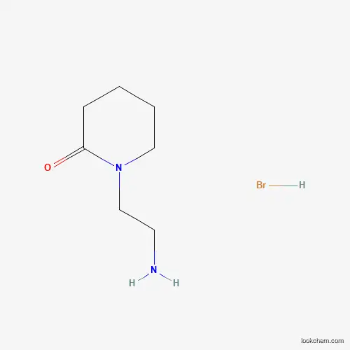 Molecular Structure of 1185303-09-6 (1-(2-Amino-ethyl)-piperidin-2-one hydrobromide)