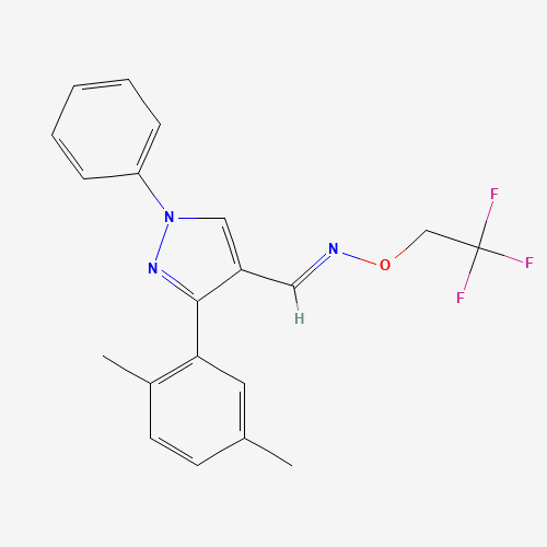 3-(2,5-Dimethyl-phenyl)-1-phenyl-1H-pyrazole-4-carbaldehyde O-(2,2,2-trifluoro-ethyl)-oxime