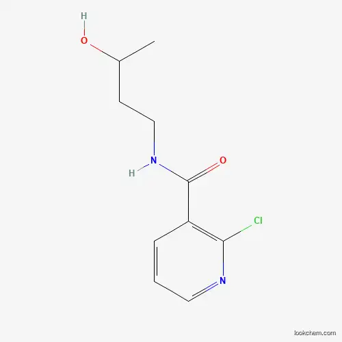 Molecular Structure of 1220018-90-5 (2-Chloro-N-(3-hydroxybutyl)nicotinamide)