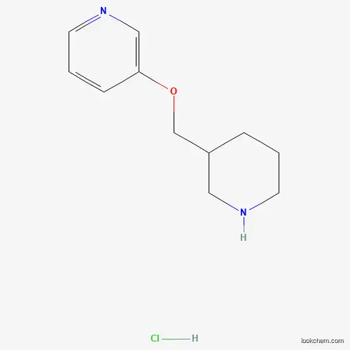 Molecular Structure of 1220029-51-5 (3-[(3-Pyridinyloxy)methyl]piperidine hydrochloride)