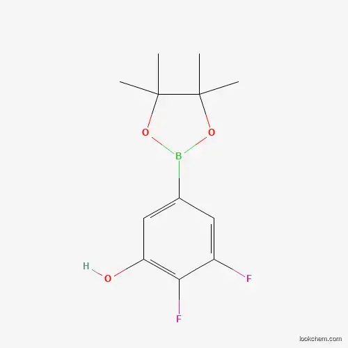 Molecular Structure of 1220219-43-1 (2,3-Difluoro-5-(4,4,5,5-tetramethyl-1,3,2-dioxaborolan-2-YL)phenol)