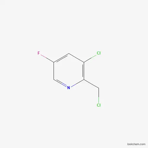Molecular Structure of 1227563-19-0 (3-Chloro-2-(chloromethyl)-5-fluoropyridine)