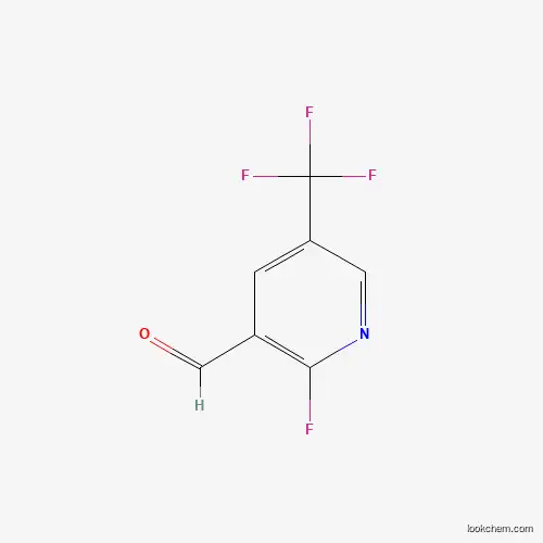 Molecular Structure of 1227565-42-5 (2-Fluoro-5-(trifluoromethyl)nicotinaldehyde)