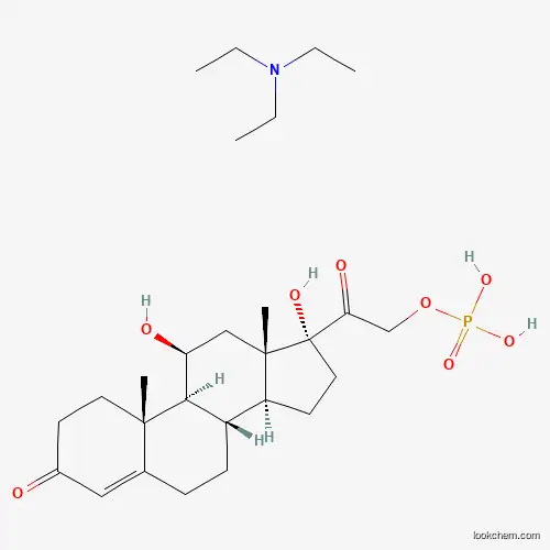 Molecular Structure of 122764-80-1 (Hydrocortisone phosphate triethylamine)