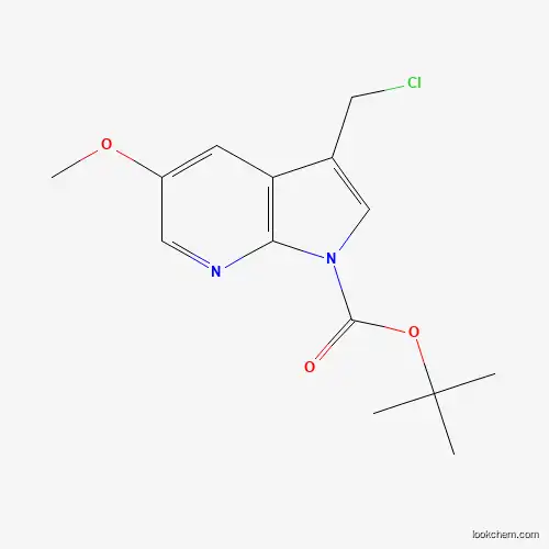 tert-Butyl 3-(chloromethyl)-5-methoxy-1H-pyrrolo[2,3-b]pyridine-1-carboxylate