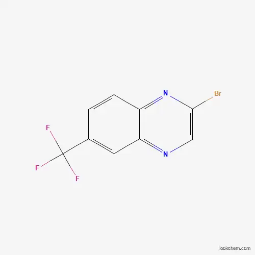 Molecular Structure of 1240595-08-7 (2-Bromo-6-(trifluoromethyl)quinoxaline)