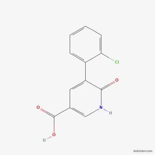 Molecular Structure of 1261896-85-8 (5-(2-Chlorophenyl)-6-hydroxynicotinic acid)