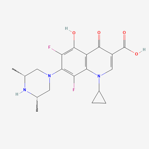 Molecular Structure of 126458-22-8 (Desfluoro 5-hydroxy orbifloxacin)