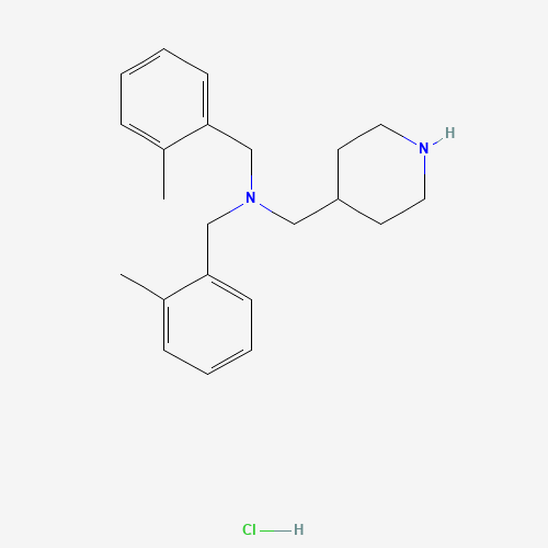 N,N-Bis(2-methylbenzyl)-1-(piperidin-4-yl)methanamine hydrochloride