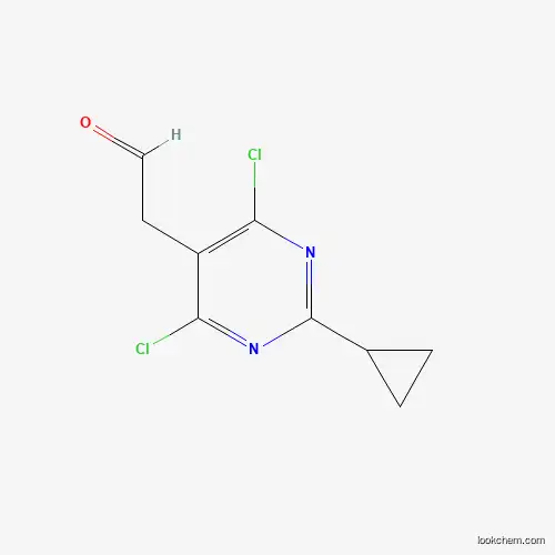2-(4,6-Dichloro-2-cyclopropylpyrimidin-5-yl)acetaldehyde