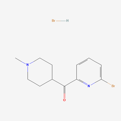 Molecular Structure of 1338000-32-0 ((6-Bromopyridin-2-yl)(1-methylpiperidin-4-yl)methanone hydrobromide)