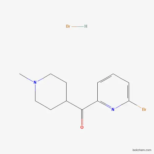 Molecular Structure of 1338000-32-0 ((6-Bromopyridin-2-yl)(1-methylpiperidin-4-yl)methanone hydrobromide)