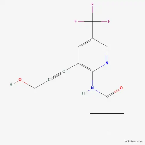 N-(3-(3-Hydroxyprop-1-yn-1-yl)-5-(trifluoromethyl)pyridin-2-yl)pivalamide