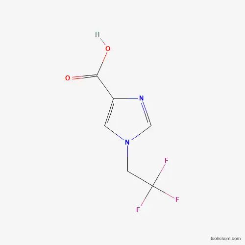 Molecular Structure of 1378717-34-0 (1-(2,2,2-Trifluoroethyl)-1H-imidazole-4-carboxylic acid)