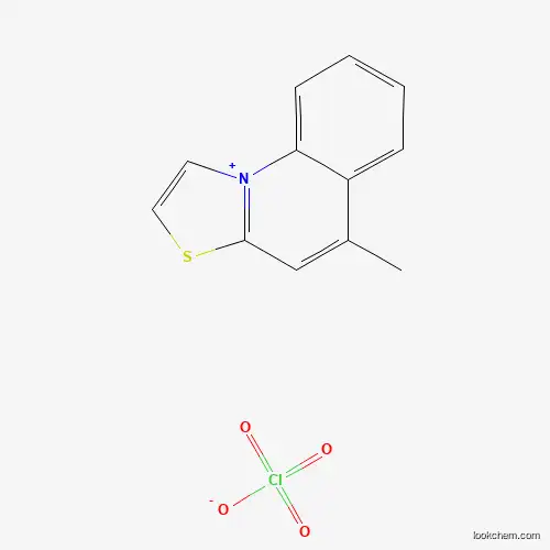 Molecular Structure of 13896-91-8 (5-Methyl[1,3]thiazolo[3,2-a]quinolin-10-ium perchlorate)