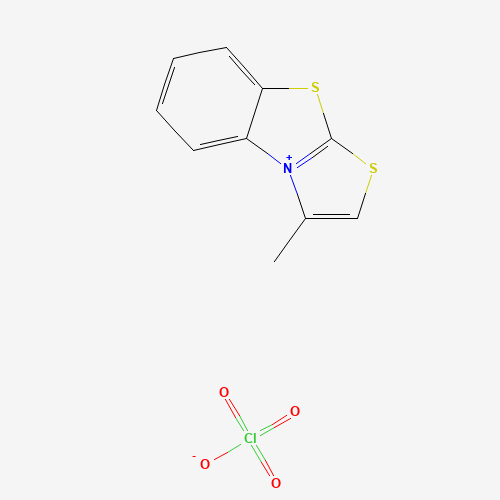 Molecular Structure of 13897-11-5 (3-Methyl[1,3]thiazolo[2,3-b][1,3]benzothiazol-4-ium perchlorate)