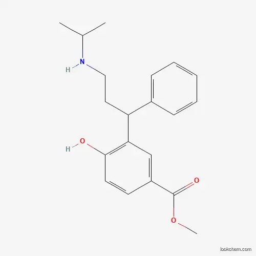 Molecular Structure of 1391053-28-3 (rac 5-Carboxy Desisopropyl Tolterodine Methyl Ester)