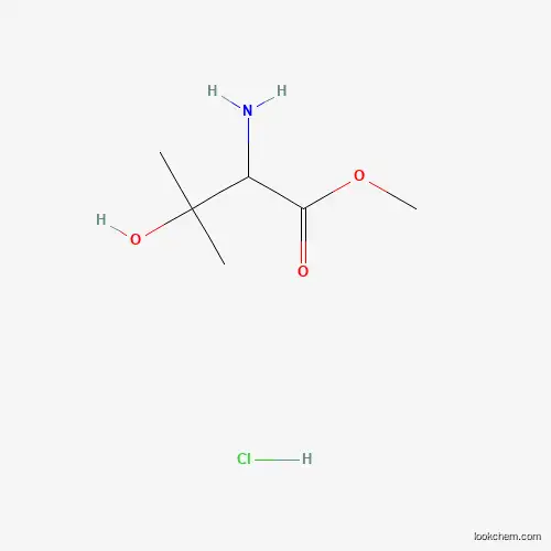 Molecular Structure of 1416438-05-5 (Methyl 2-amino-3-hydroxy-3-methylbutanoate hydrochloride)
