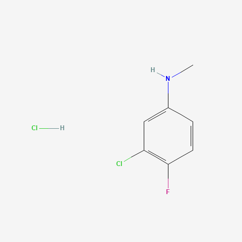 Molecular Structure of 1432680-95-9 (3-chloro-4-fluoro-N-methylaniline hydrochloride)