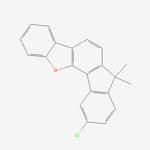 Molecular Structure of 1567814-82-7 (10-Chloro-7,7-dimethyl-7H-fluoreno[4,3-b]benzofuran)