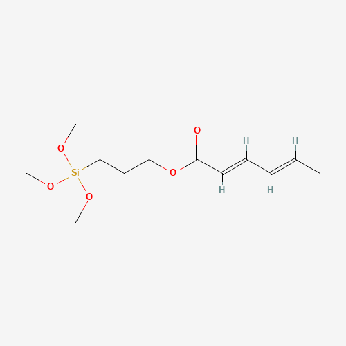 Molecular Structure of 163802-53-7 (2,4-Hexadienoic acid, 3-(trimethoxysilyl)propyl ester, (2E,4E)-)