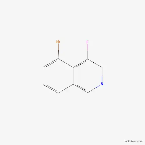 Molecular Structure of 1841081-73-9 (5-Bromo-4-fluoroisoquinoline)