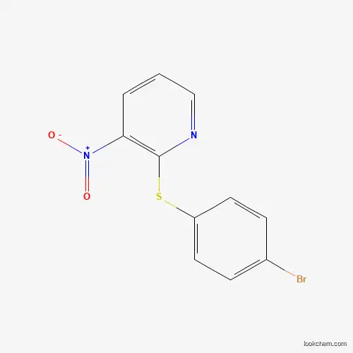 Molecular Structure of 200930-64-9 (2-(4-Bromophenyl)sulfanyl-3-nitropyridine)