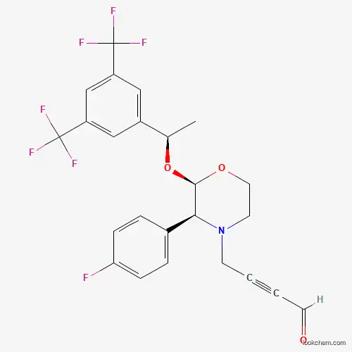 2-BUTYNAL, 4-[(2R,3S)-2-[(1R)-1-[3,5-BIS(TRIFLUOROMETHYL)PHENYL]ETHOXY]-3-(4-FLUOROPHENYL)-4-MORPHOLINYL]-