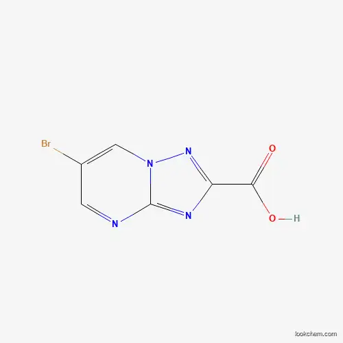 Molecular Structure of 300361-78-8 (6-Bromo[1,2,4]triazolo[1,5-a]pyrimidine-2-carboxylic acid)