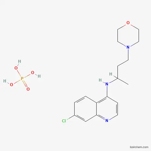 Molecular Structure of 5423-86-9 (Phosphoric acid--7-chloro-N-[4-(morpholin-4-yl)butan-2-yl]quinolin-4-amine (1/1))