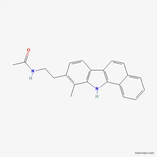 Molecular Structure of 5523-64-8 (N-[2-(10-methyl-11H-benzo[a]carbazol-9-yl)ethyl]acetamide)