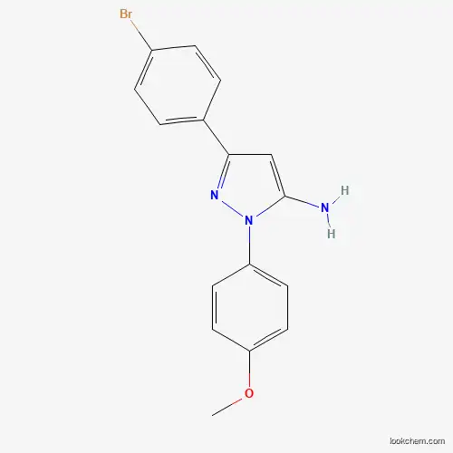 3-(4-BROMOPHENYL)-1-(4-METHOXYPHENYL)-1H-PYRAZOL-5-AMINE