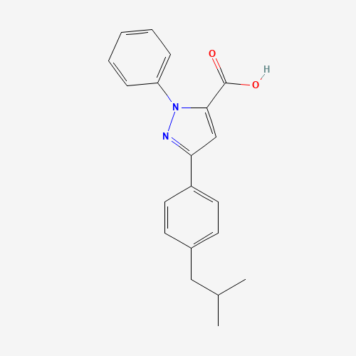 3-(4-ISOBUTYLPHENYL)-1-PHENYL-1H-PYRAZOLE-5-CARBOXYLIC ACID