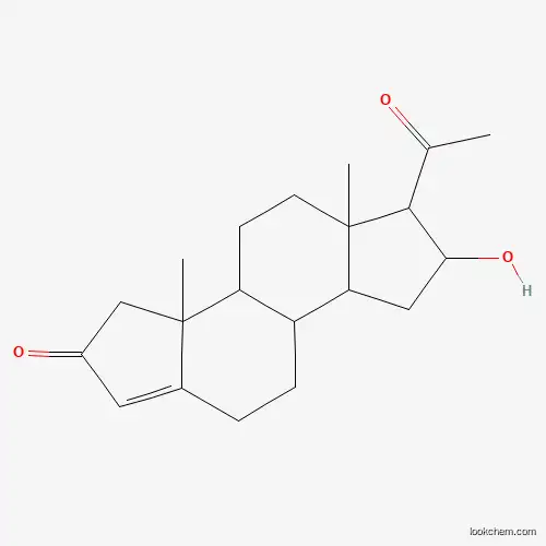 Molecular Structure of 6957-77-3 (6-Acetyl-7-hydroxy-3a,5a-dimethyl-3a,3b,4,5,5a,6,7,8,8a,8b,9,10-dodecahydrodicyclopenta[a,f]naphthalen-2(3h)-one)