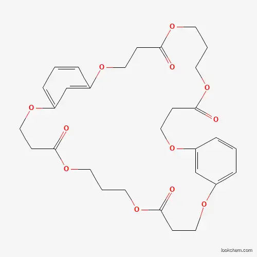 Molecular Structure of 84594-48-9 (2,6,10,14,20,24,28,32-Octaoxatricyclo[31.3.1.1~15,19~]octatriaconta-1(37),15(38),16,18,33,35-hexaene-5,11,23,29-tetrone)