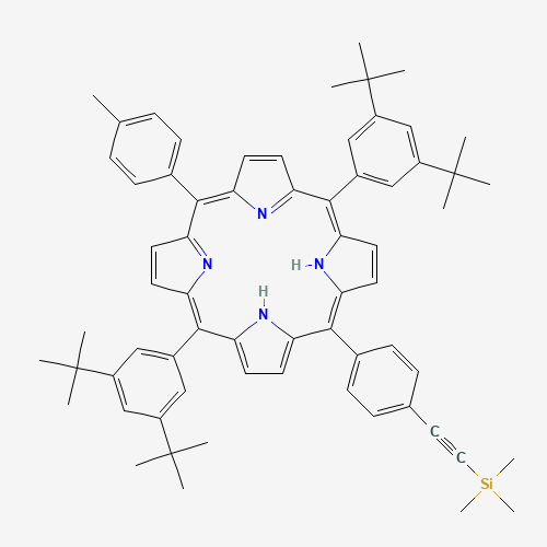 2-[4-[10,20-bis(3,5-ditert-butylphenyl)-15-(4-methylphenyl)-21,22-dihydroporphyrin-5-yl]phenyl]ethynyl-trimethylsilane