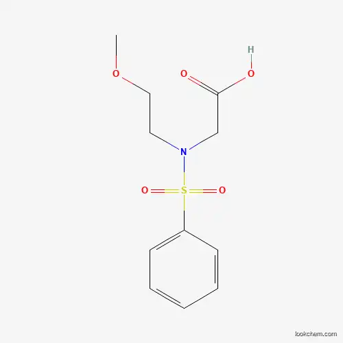 Molecular Structure of 875440-08-7 (2-(N-(2-Methoxyethyl)phenylsulfonamido)acetic acid)