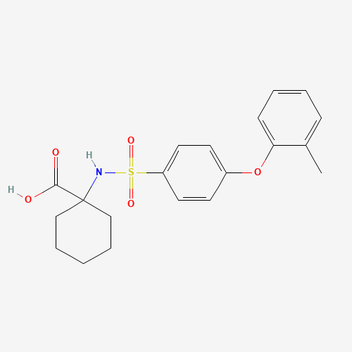 1-(([4-(2-METHYLPHENOXY)PHENYL]SULFONYL)AMINO)CYCLOHEXANECARBOXYLIC ACID