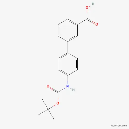 4'-[(tert-Butoxycarbonyl)amino]biphenyl-3-carboxylic acid, 4'-[(tert-Butoxycarbonyl)amino]-3-carboxybiphenyl, 3-{4-[(tert-Butoxycarbonyl)amino]phenyl}benzoic acid
