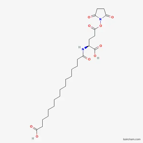 15-{[(1S)-1-carboxy-4-[(2,5-dioxopyrrolidin-1-yl)oxy]-4-oxobutyl]carbamoyl}pentadecanoic acid