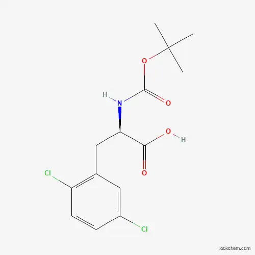 Molecular Structure of 945262-14-6 (Boc-2,5-Dichloro-D-Phenylalanine)